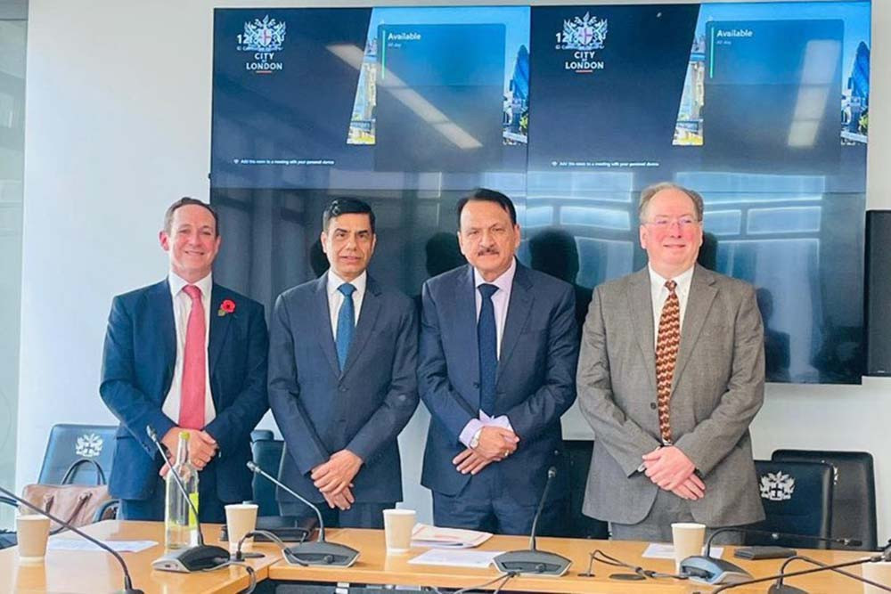 Finance Minister Mahat and Baroness Penn hold talks